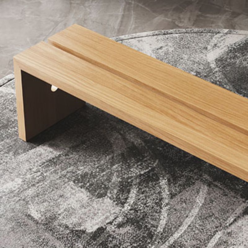 Modern Rectangle Seating Bench Solid Wood Bench for Bedroom Restaurant