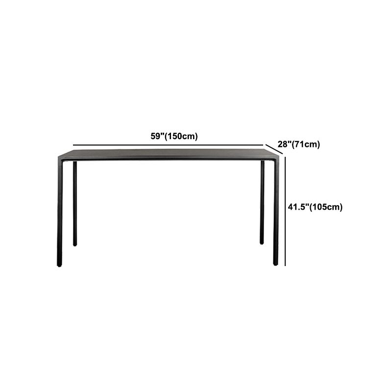 Rectangle/Round Bar Height Table Fixed Bistro Bar Table for Outdoor