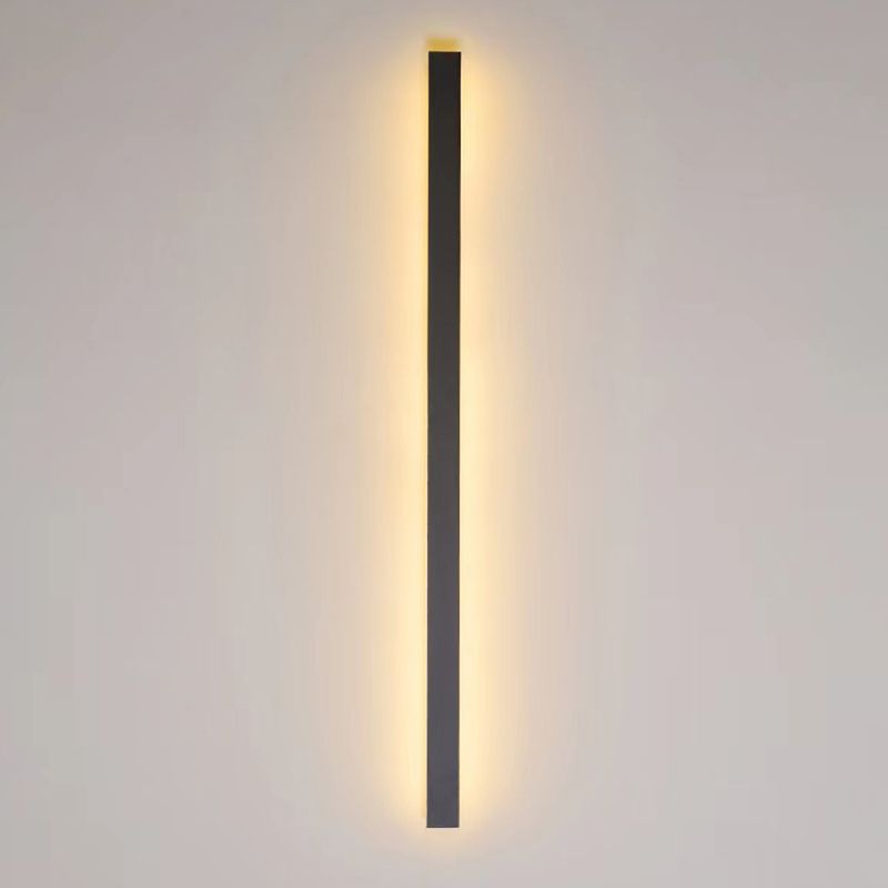 Linear Shape Metal Wall Light Modern Style Single Light Wall Mount Lamp