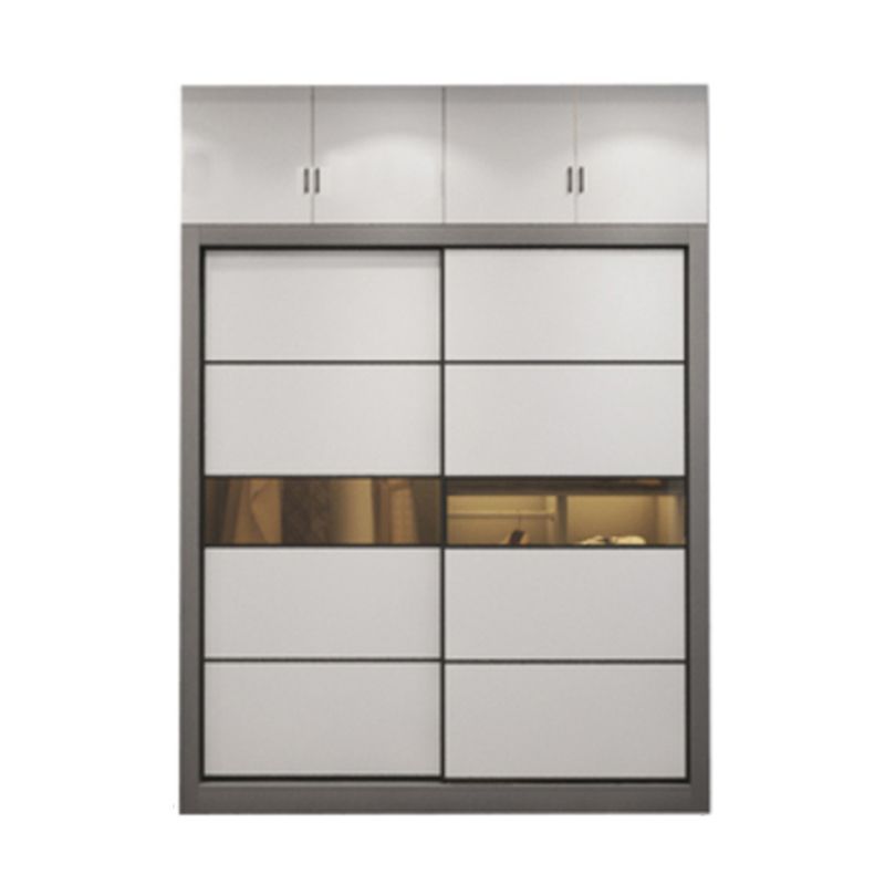 Contemporary Wardrobe Closet Engineered Wood Wardrobe Cabinet