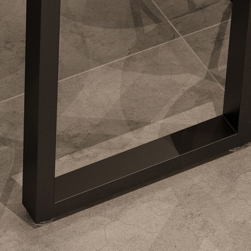 Industrial Bar Height Table Solid Wood Top Bistro Bar Table with Sled Base