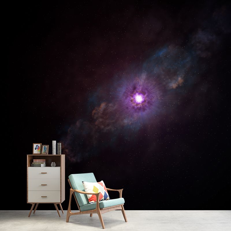 Magical Universe Starry Sky Mural for Sitting Room Moisture Resistant, Personalized Size Available