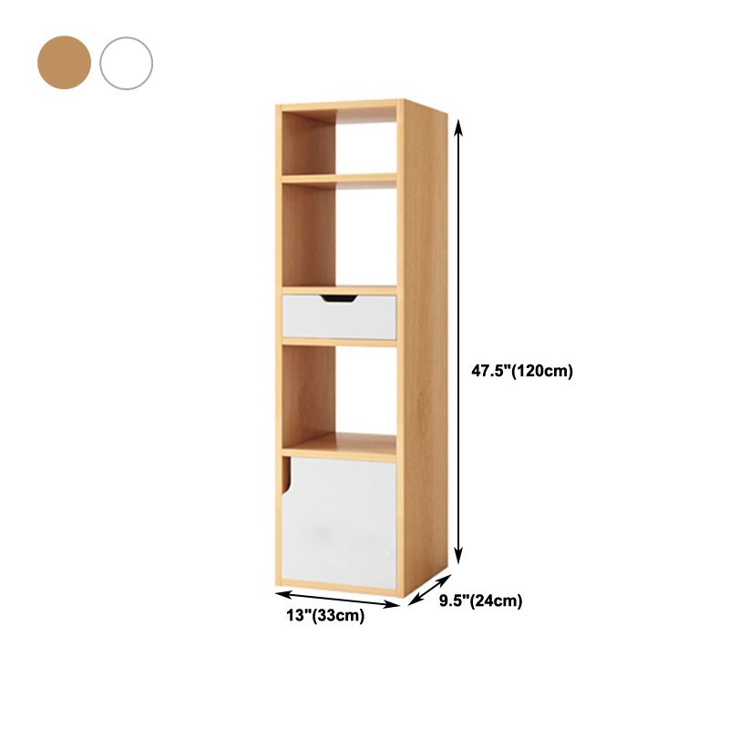 Open Wooden Bookshelf Modern Minimalist Home Corner Bookcase