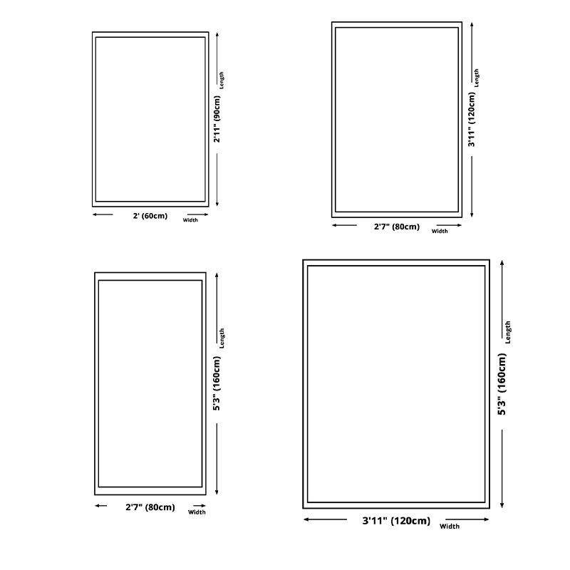 Grey Modern Area Carpet Geometric Pattern Polyester Area Rug Non-Slip Backing Rug for Home Decor