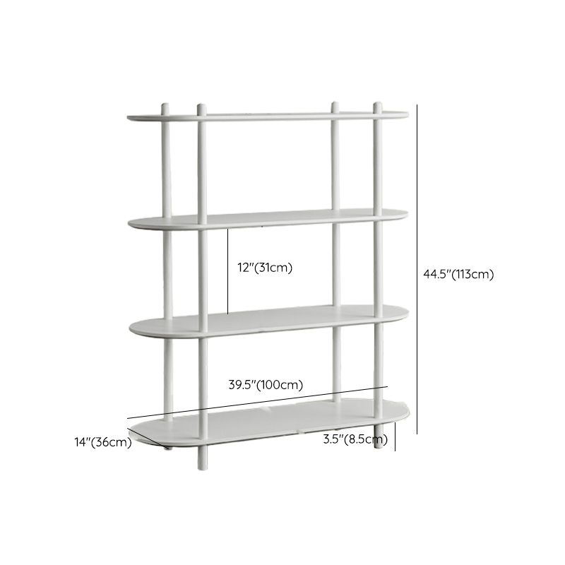 Wood Oval End Table with 4 Legs Base Storage Living Room Corner Table