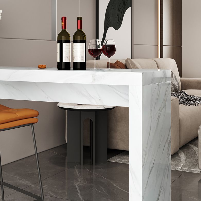 1/2/3 Pieces Pub Table Set Contemporary Rectangular Table and Stool Set