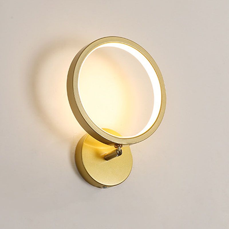 Geometrical Wall Mounted Lighting Modern Style Metal LED Wall Light Sconce for Bedroom