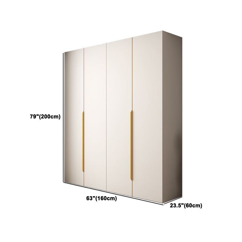 Contemporary Style Wardrobe Armoire Engineered Wood Wardrobe for Home