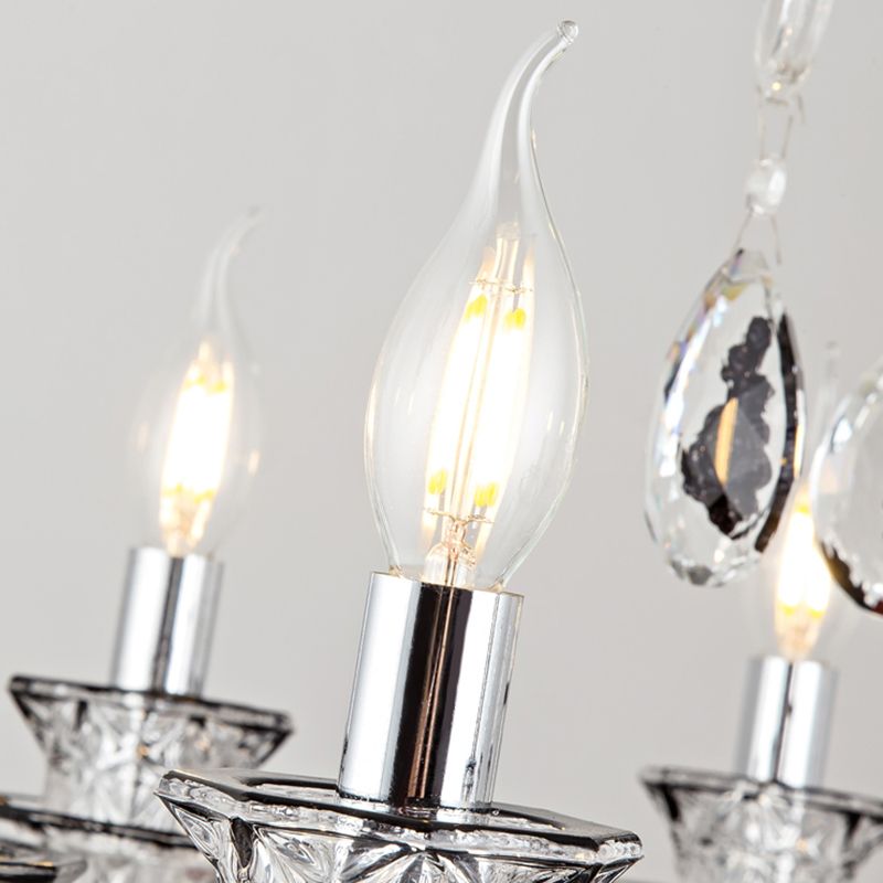 Kerze Kronleuchter Leuchte Traditionelle Kristallheizbeleuchtung für das Restaurant