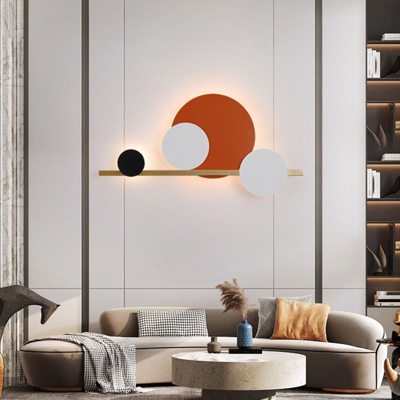Geometry Shape Metal Wall Lights Modern Style Wall Mounted Lamps