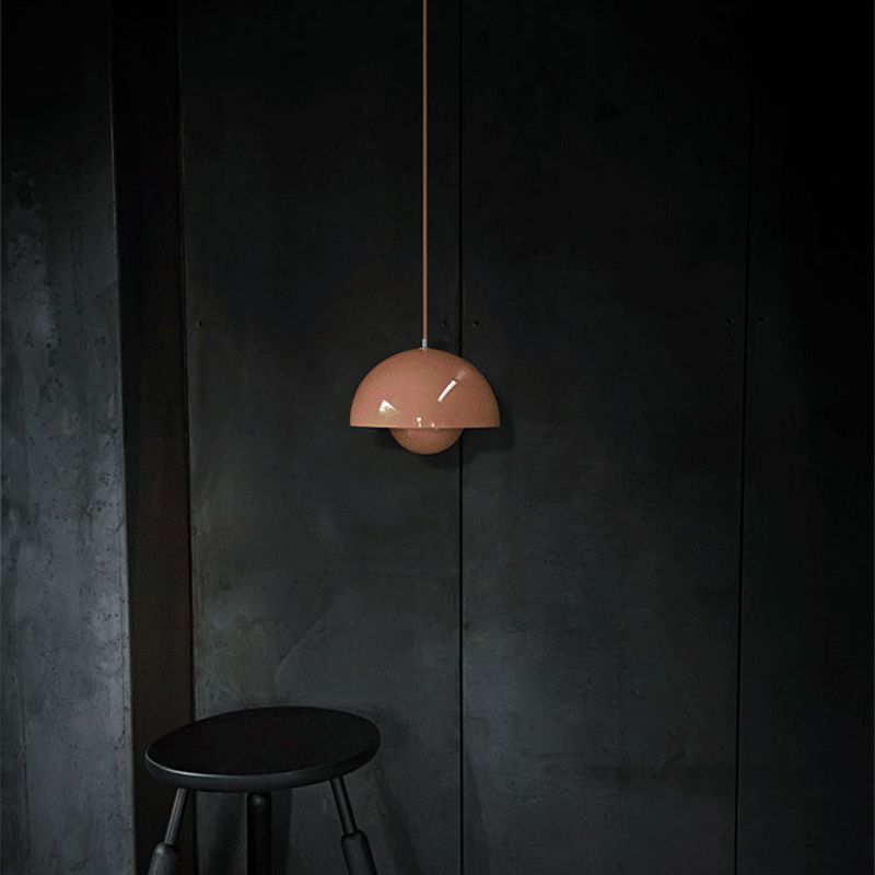 Luminaires pendentifs de style nordique 1 lumière minimaliste macaron suspendu