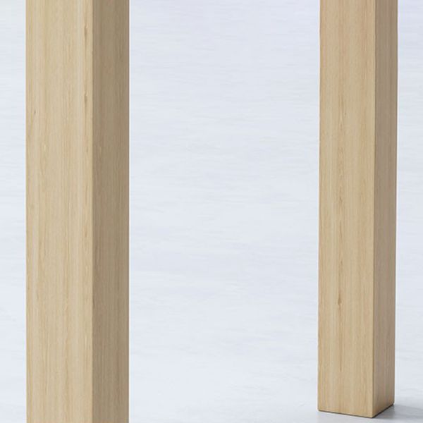 Modern Ash Wood Table with 4 Legs Rectangle Dining Table for Restaurant