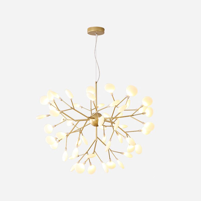 Zweig Form Kronleuchter moderner Glühen Kronleuchter Licht in Gold für Wohnzimmer