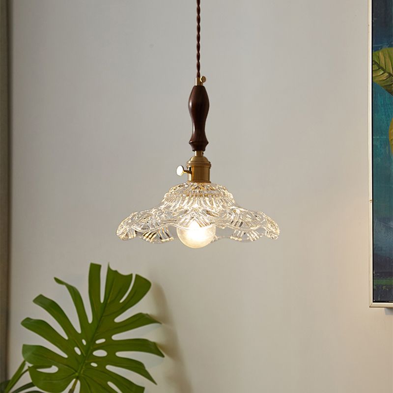 Glass de style moderne Lumière suspendue simple éclairage pendentif pour le salon