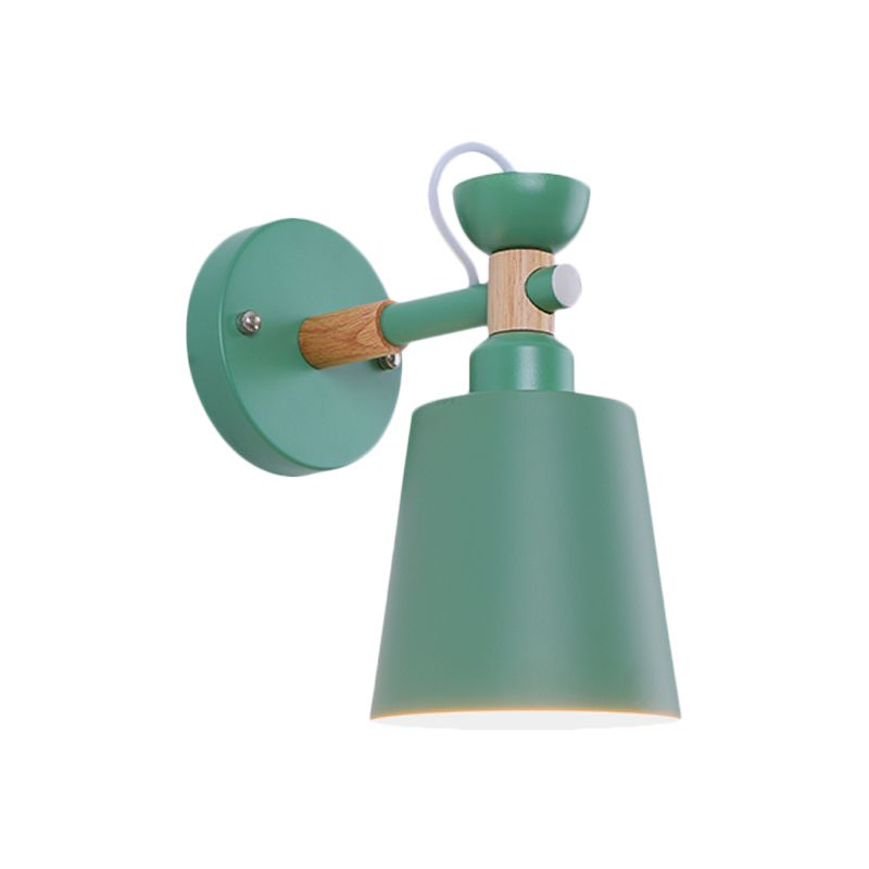 Luz de apliques de estilo nórdico rotativo con cubo de muro de metal ligero para dormitorio para adultos