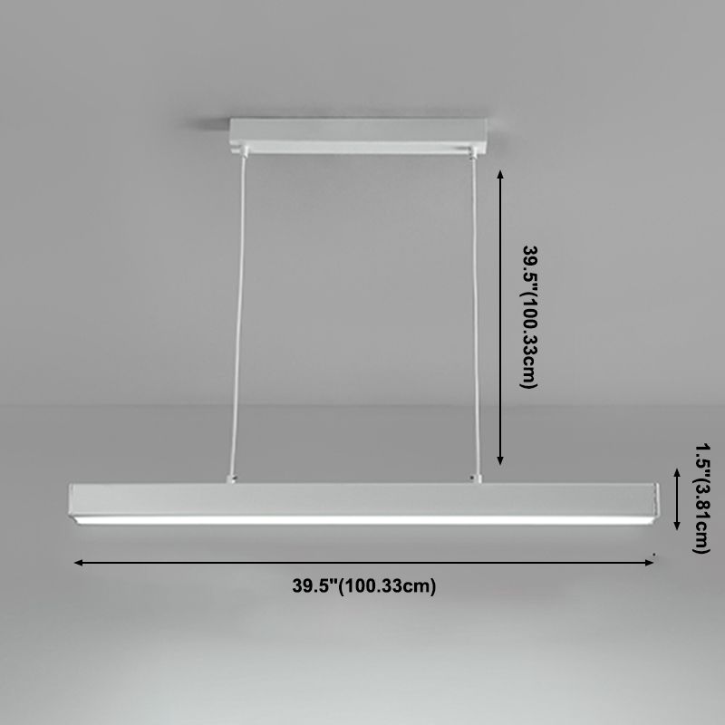 LED simple île lampe de style moderne de style moderne