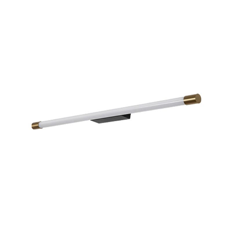 Metal Linear Shape Wall Lighting Modern Style 1 Light Wall Mounted Light Fixture in Gold