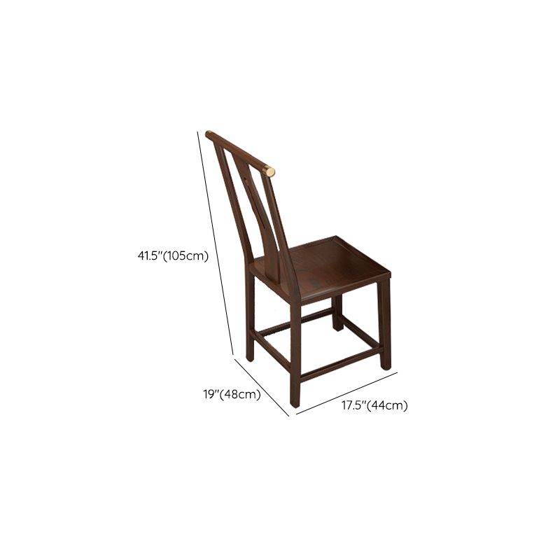 Traditional 1/2/5/7 Pieces Furniture Solid Wood Rectangle Dining Table Set in Brown