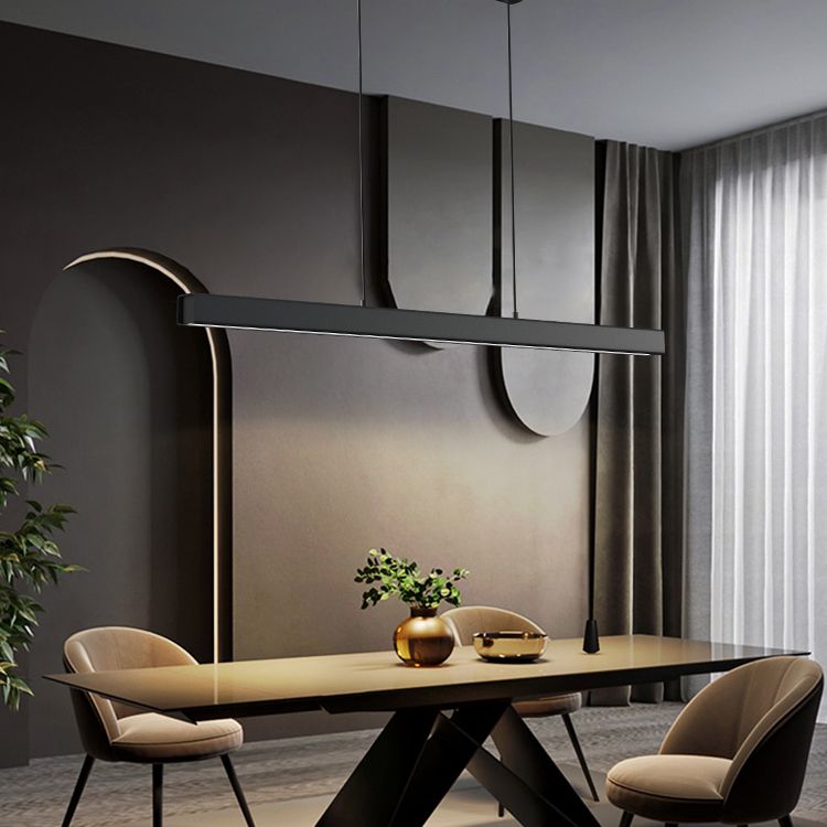 Metal Linear Island Lighting Chandelier Lighting Fixtures Modern Chandelier