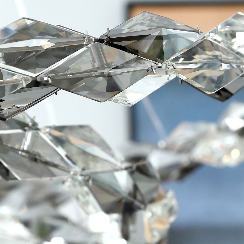 Contemporary Style Ceiling Lighting Ring Crystal Bedroom LED Ceiling Fixture