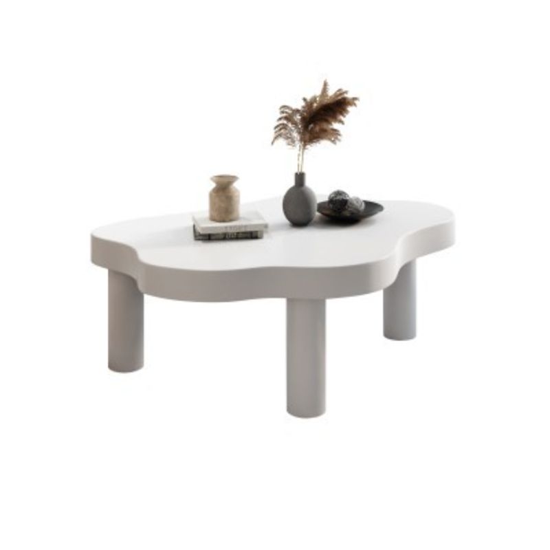 Nordic 3 Legs Cocktail Table Solid Wood Geometric Single Coffee Table