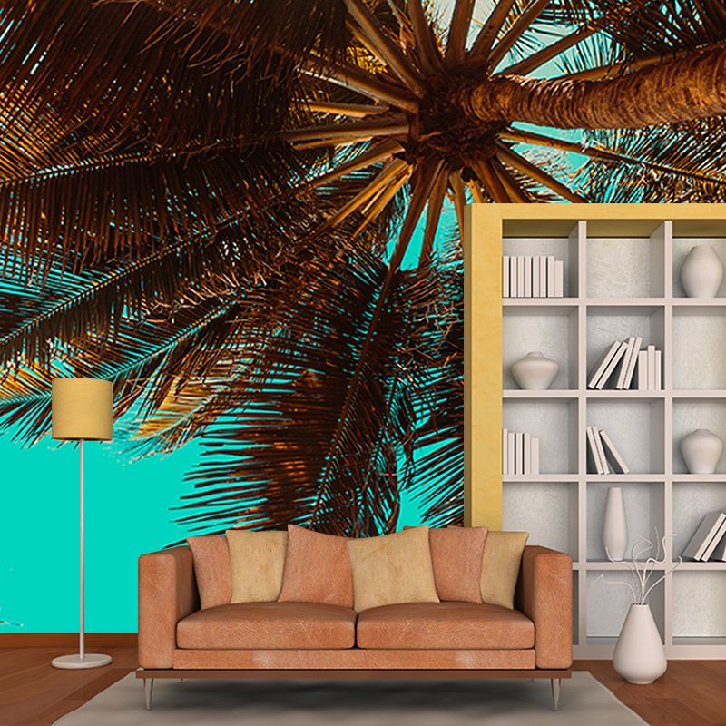 Lifelike Wall Mural Tropical Plant Leaf Print Sitting Room Wall Mural