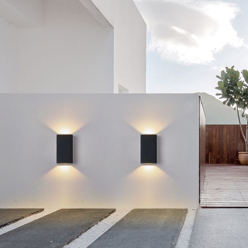 Modern Metal Wall Sconce Geometric Shape Wall Light for Bedroom