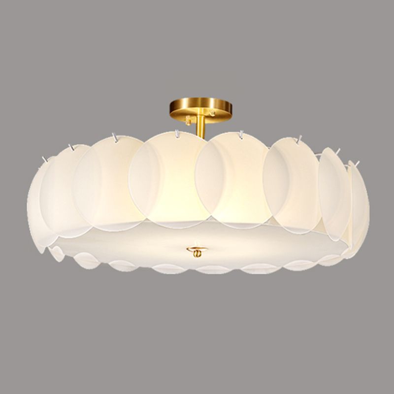 Modern Ceiling Light Creative Flush Mount Ceiling Light Fixture with Glass Shade