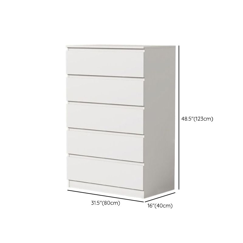 Contemporary Storage Chest Manufactured Wood Dresser with 3/4/5/6/8 Drawers