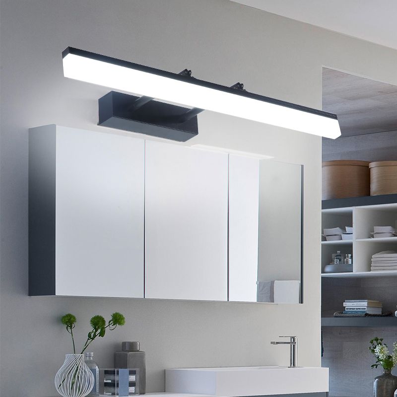 Mirrores minimalistas Dino de luz LED de pared con sombra acrílica para el baño