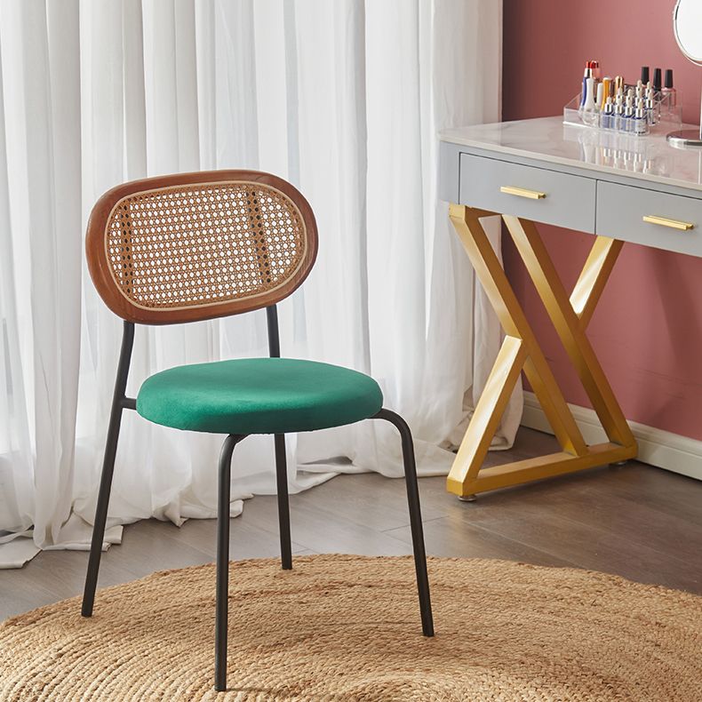 La imitación de cuero del diseño industrial que cena las sillas abre la silla lateral trasera