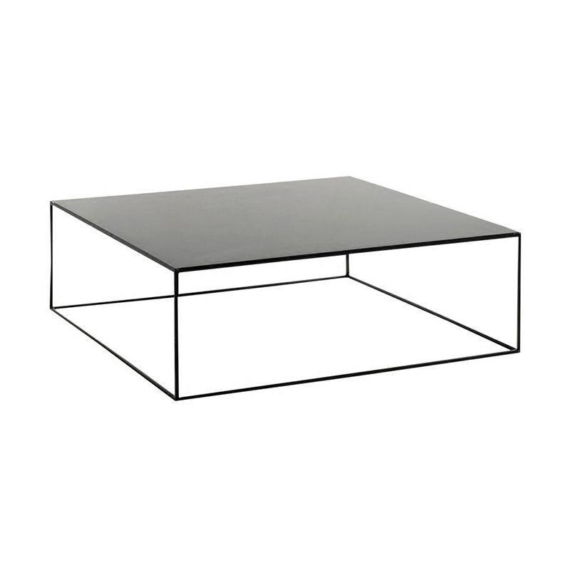 Frame Base Coffee Table Extendable Square Metal Cocktail Table