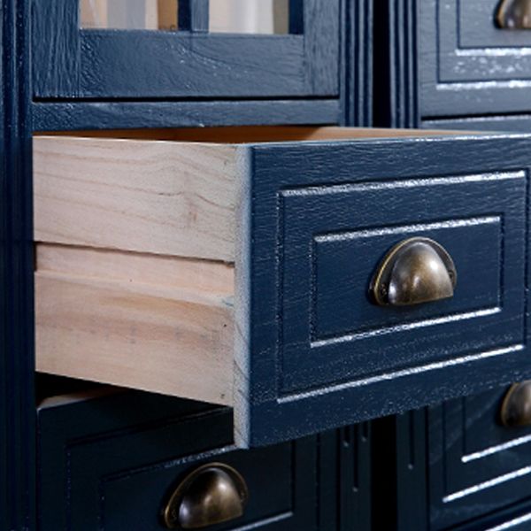 13.65-inch Width Coastal Storage Chest Dresser Solid Wood Storage Chest