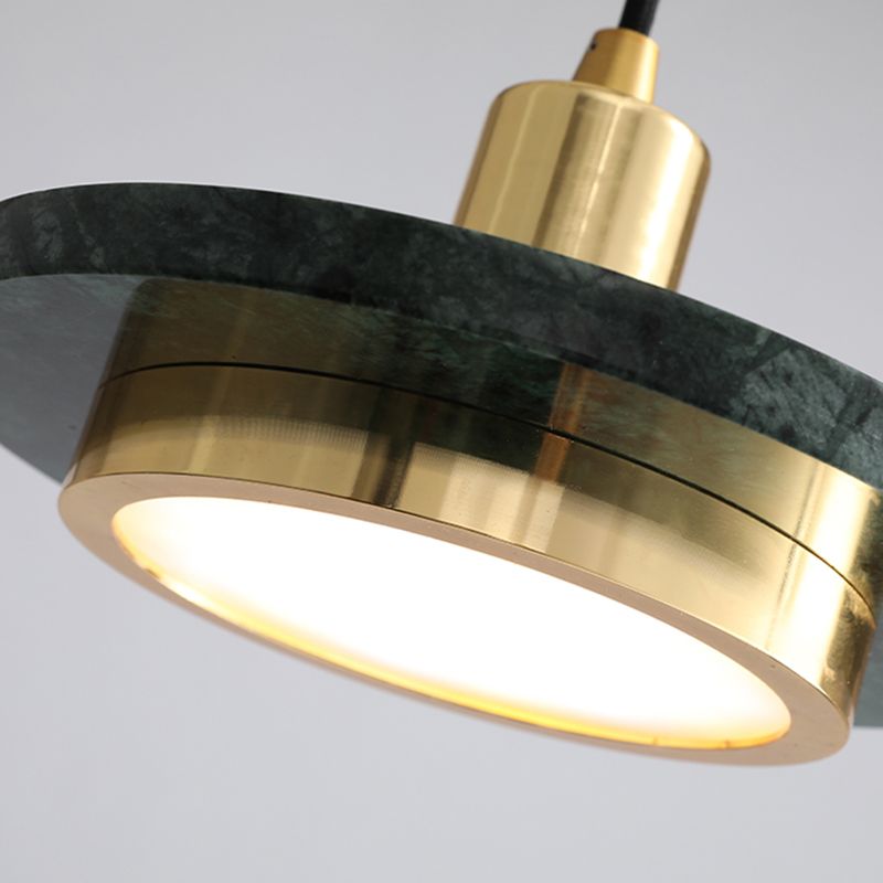 Éclairage de pendentif en marbre rond