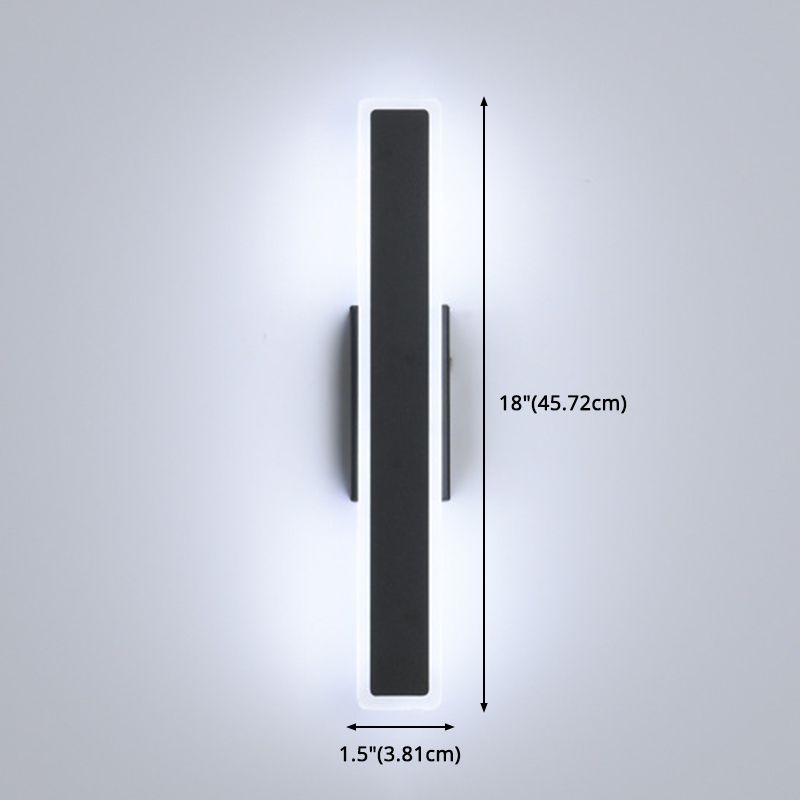 Woonkamer LED SCONCE LIMMUTE NOORDISCHE MURSE SCONCE LICTE MET METALTANGE TADHEER