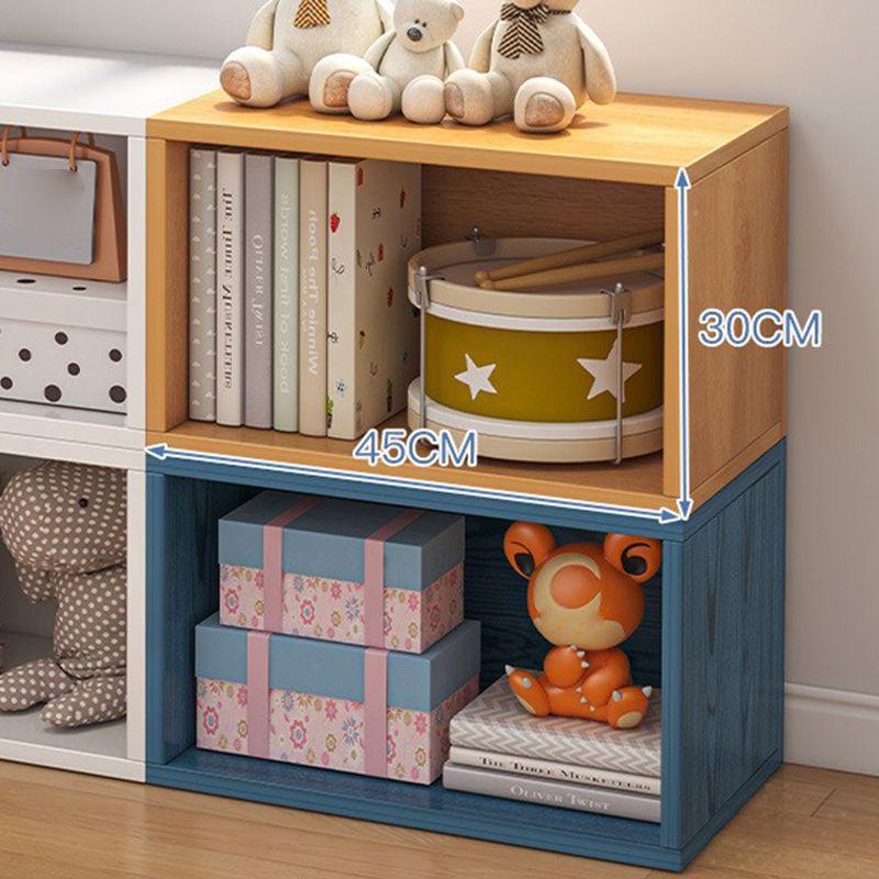 Contemporary Engineer Wood Bookshelf Closed Back Bookcase,18"L x 7"W x 12"H