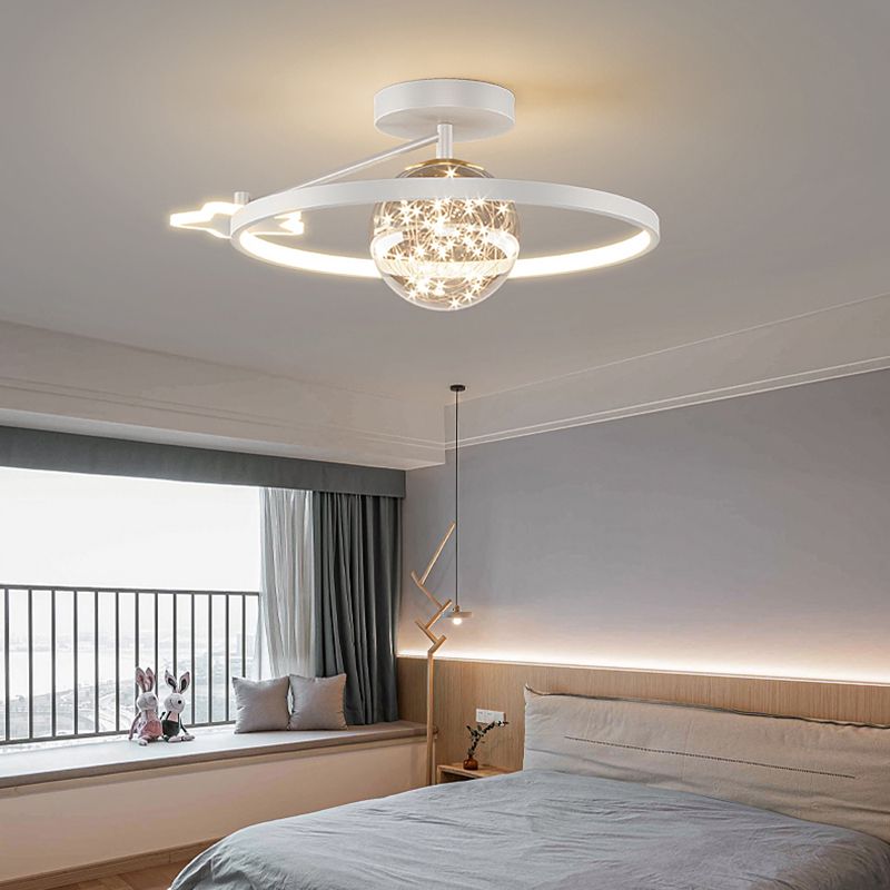 Luz de techo LED de estilo de techo de techo de círculo de metal