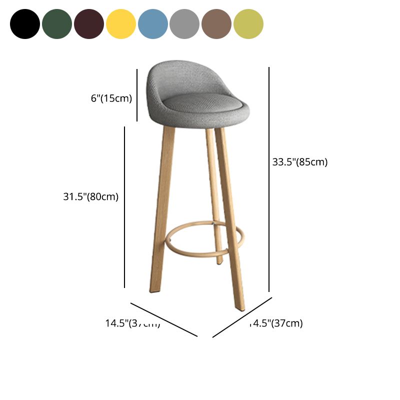 Taburete de bar de estilo escandinavo con patas de acero, taburete de mostrador individual para barra de cocina