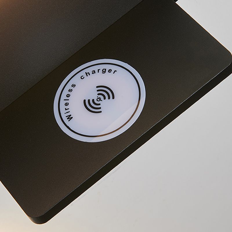 2 Lights Square Reading Wall Lighting Modern Style Metal Wall Mounted Light Fixture