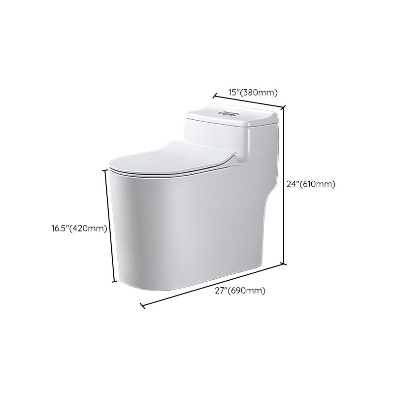 Modern Toilet Bowl One Piece Toilet Floor Mounted Siphon Jet Toilet