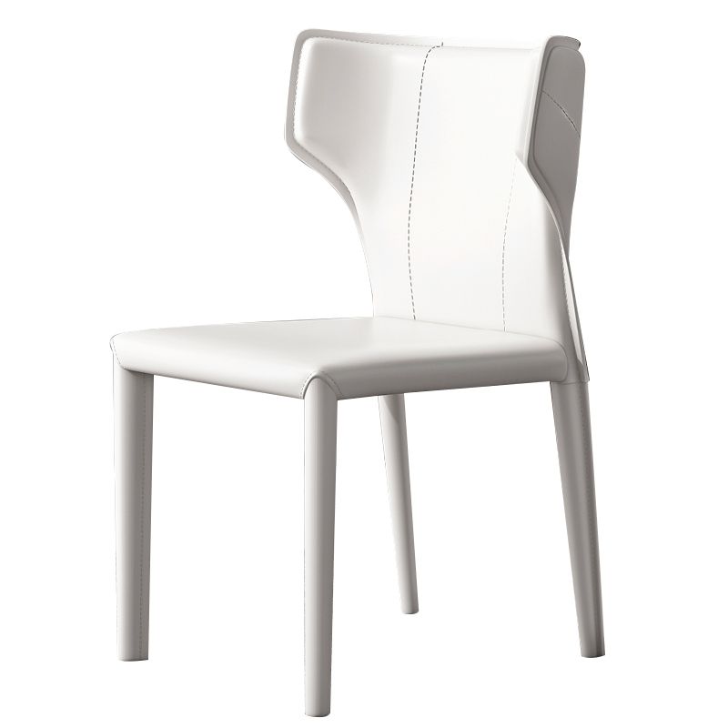 Modern Indoor Dining Room Chair Wingback Upholstered Side Chair