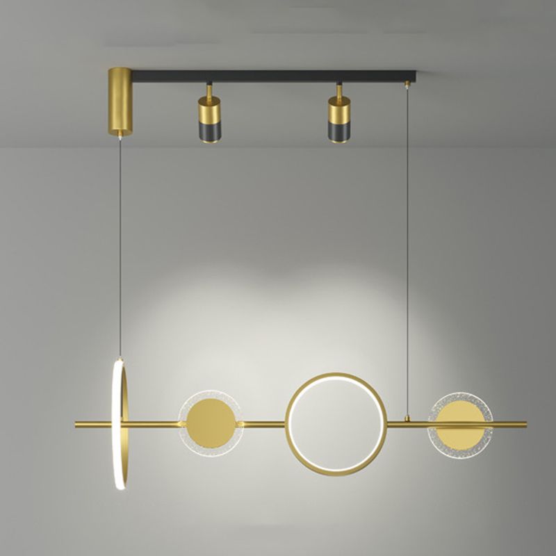 Modern Style Circle Shape Island Pendants Metal Pendant Lights for Dining Room