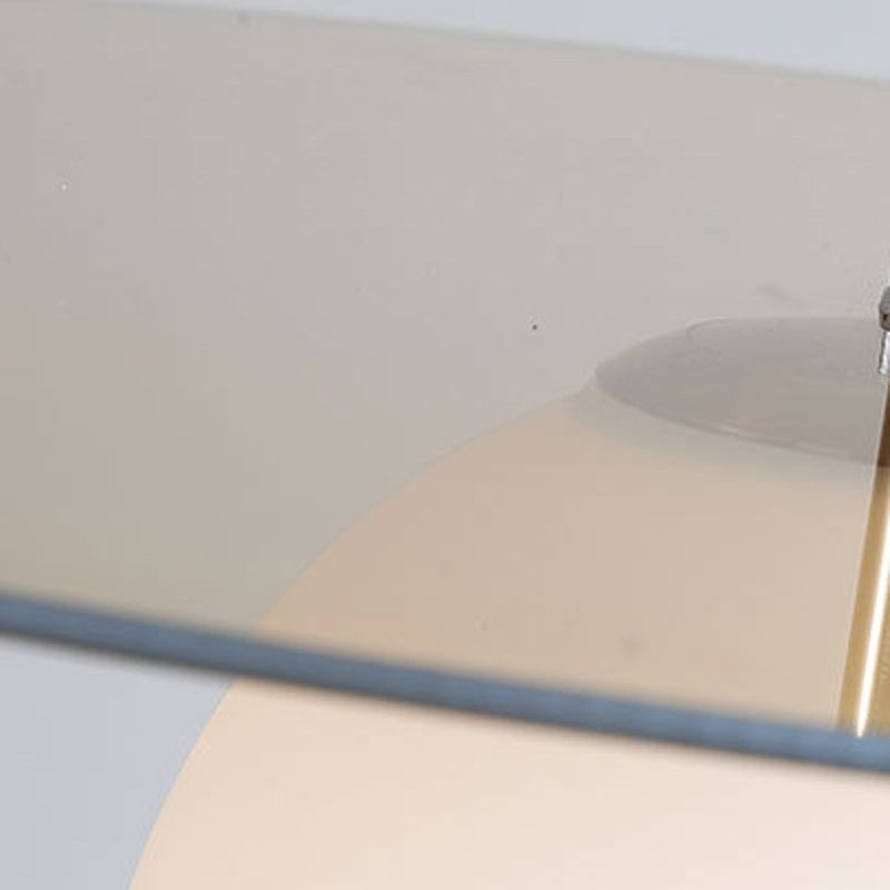 Metal Ceiling Light 1-Light Ceiling Mount Light with Glass Shade for Living Room