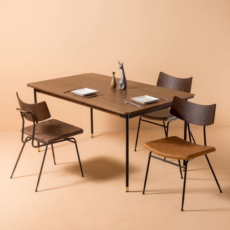Chaises d'appoint rembourrées style contemporain Chaises d'appoint à dossier ouvert (Ensemble de 2)