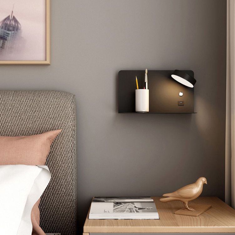 Moderne rotatable LED -Krankenbettlampe USB -Ladeanschluss Design Einfachheit Lichter mit Telefonhalter