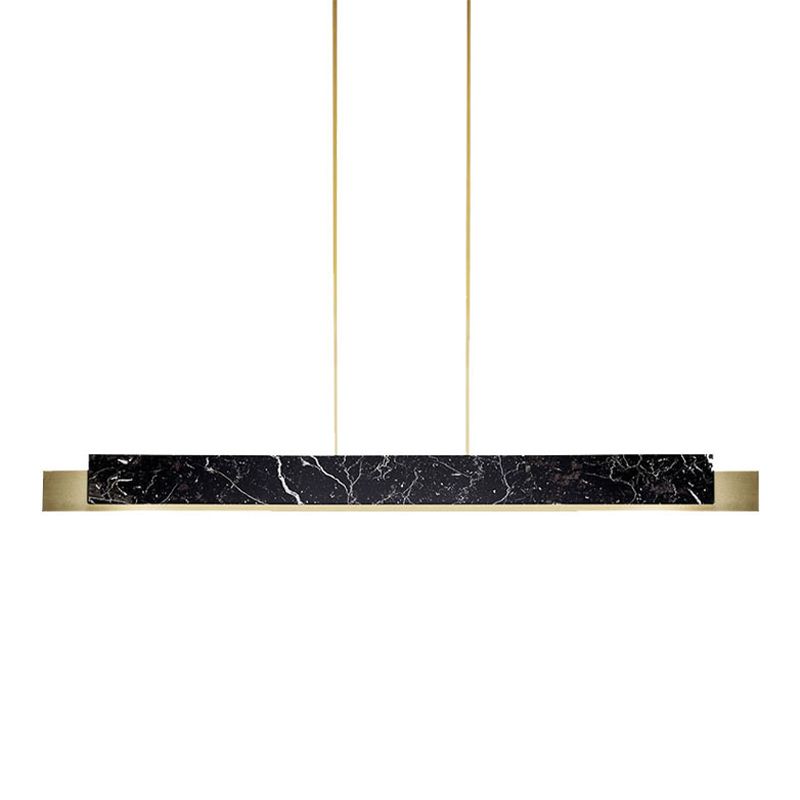 Estilo de iluminación de isla lineal de estilo moderno metal 1- luz colgante de la isla ligera