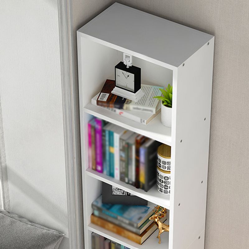 Modern Style Bookcase Closed Back Rectangular Shelf Bookcase for Study Room