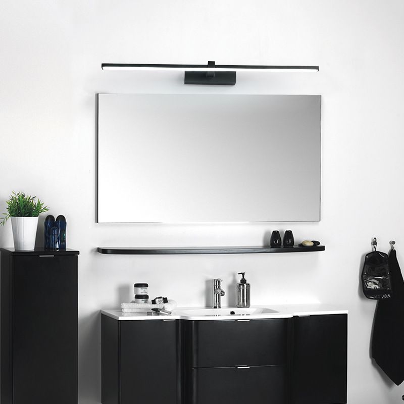 Metal Linear Shade Wall Sconce in Modern Concise Style Acrylic Mirror Wall Lighting