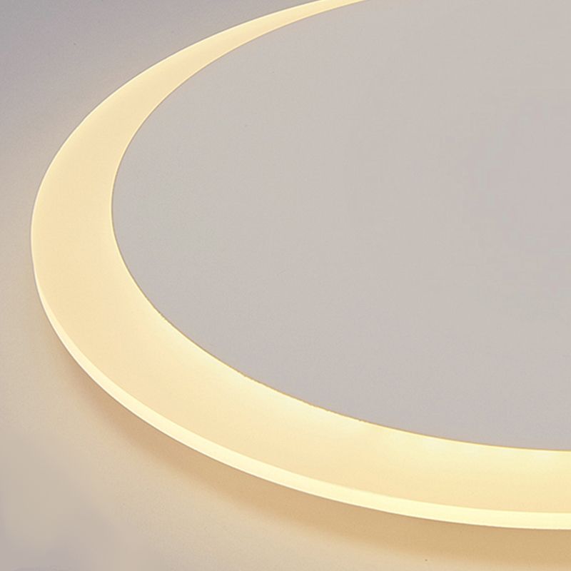 Runde Schatten Metall Wandleuchter moderner Stil Ein leichtem Lichtmontage Licht in Weiß