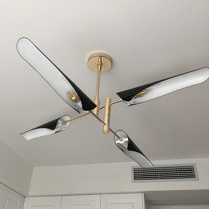 Niveles de metal araña ajustable posmodernismo colgante colgante de suspensión para sala de estar